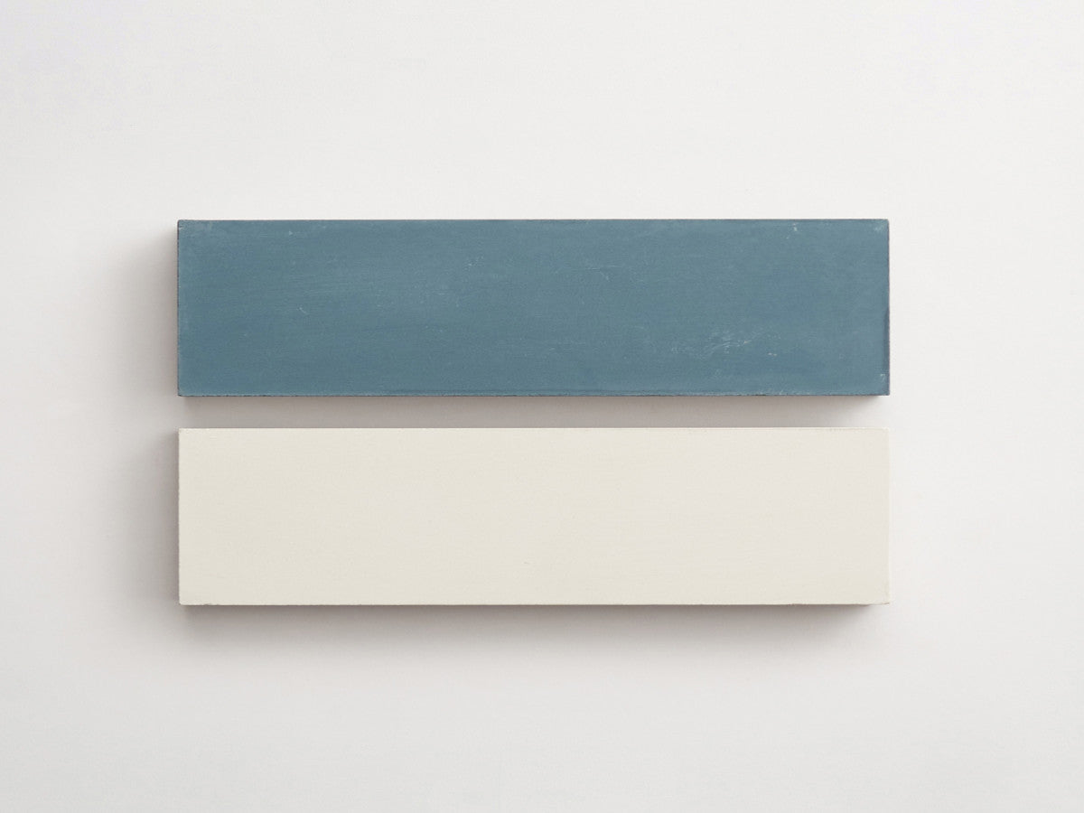Cement Checkerboard Tile Bundle 12x3 White, Blue.