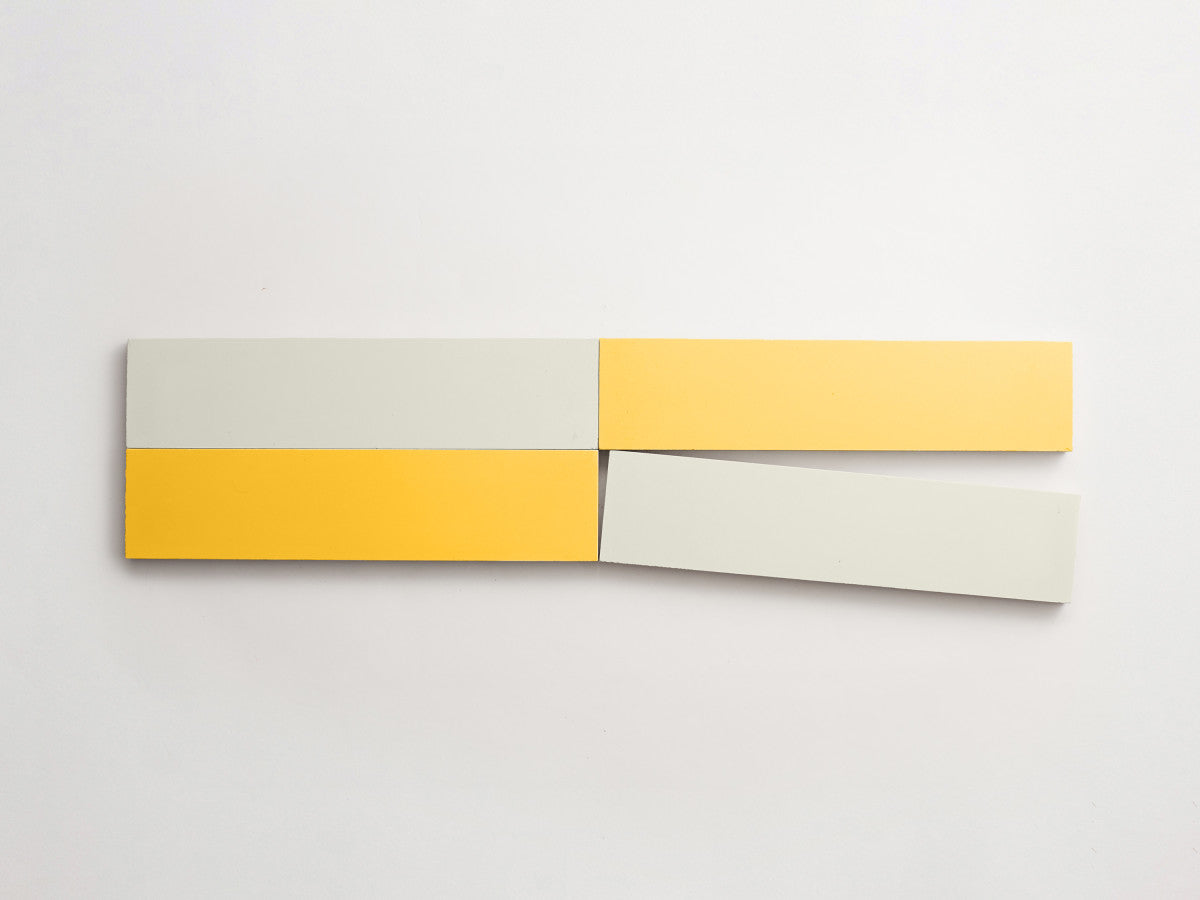 Cement Checkerboard Tile Bundle 12x3 White, Yellow.