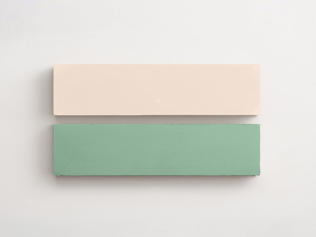 Cement Checkerboard Tile Bundle 12x3 Pink, Green.
