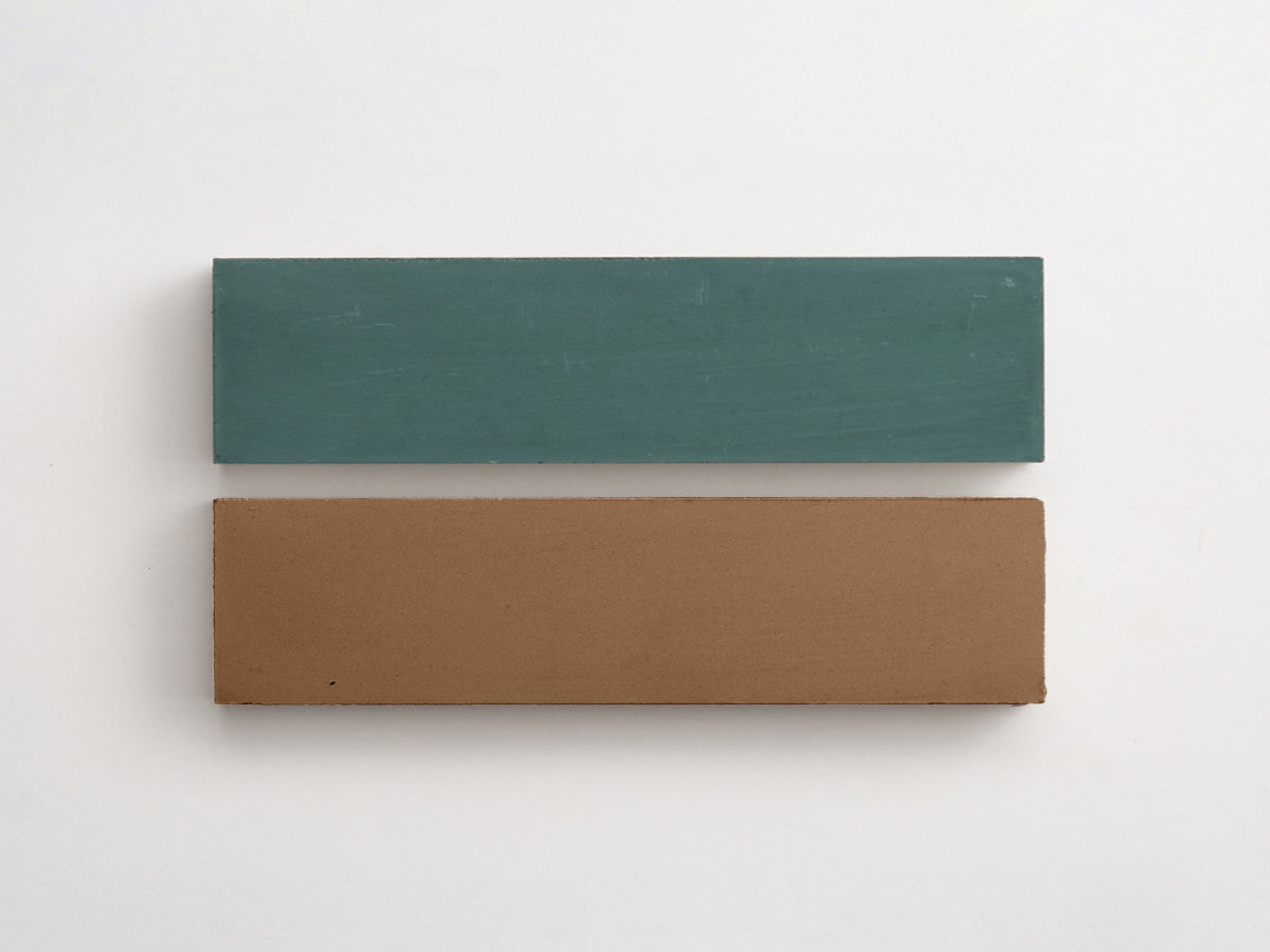 Cement Checkerboard Tile Bundle 12x3 Green, Brown.