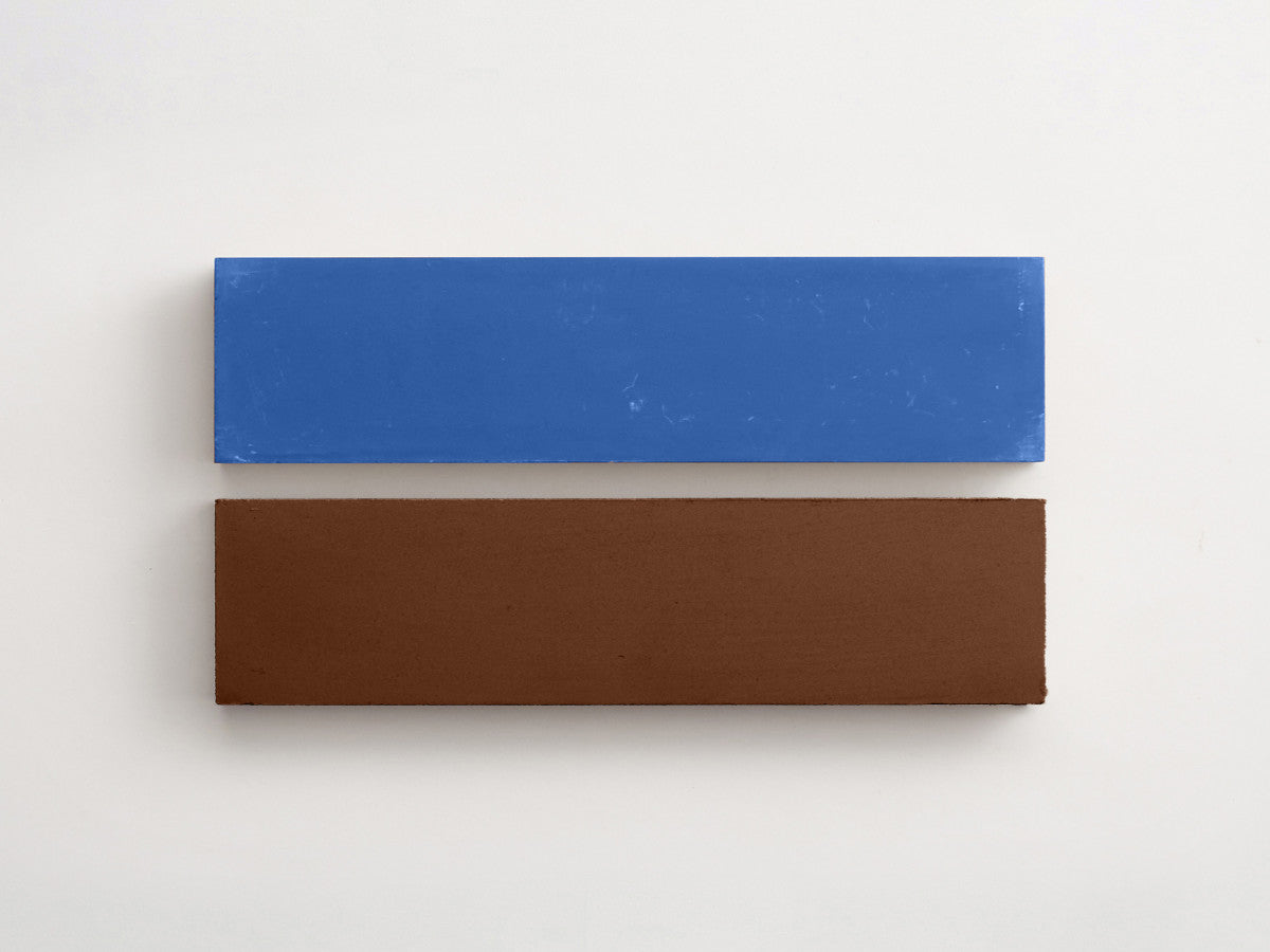 Cement Checkerboard Tile Bundle 12x3 Brown, Blue.