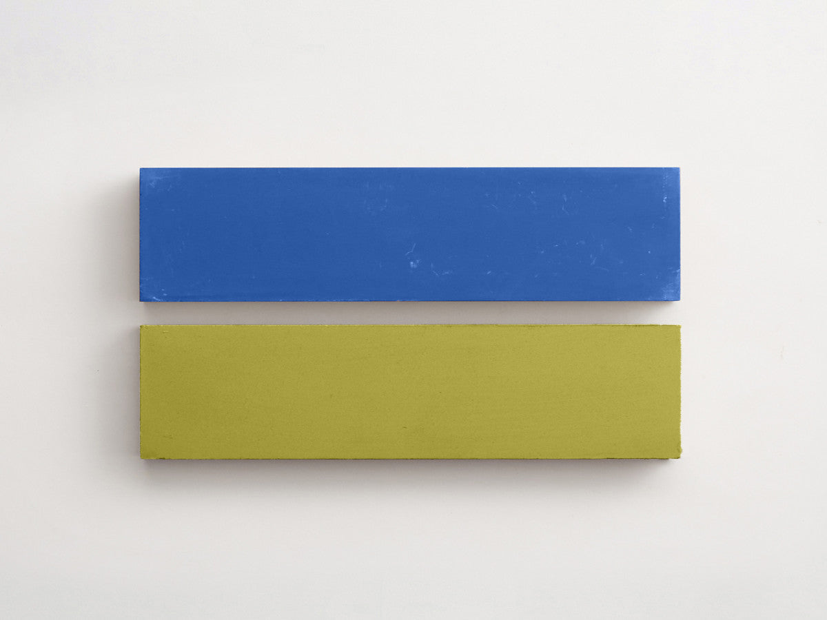 Cement Checkerboard Tile Bundle 12x3 Blue, Olive Green.