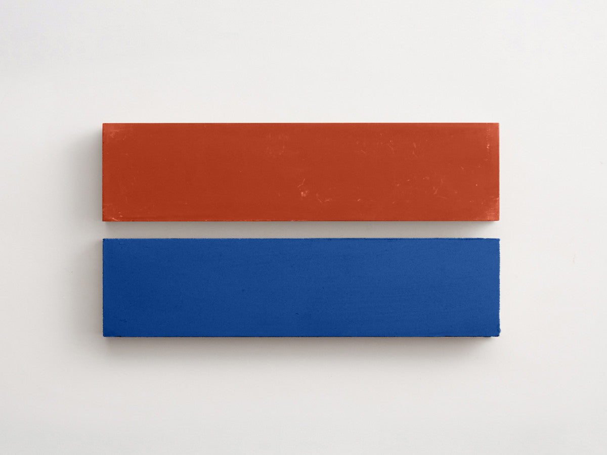 Cement Checkerboard Tile Bundle 12x3 Blue, Red.