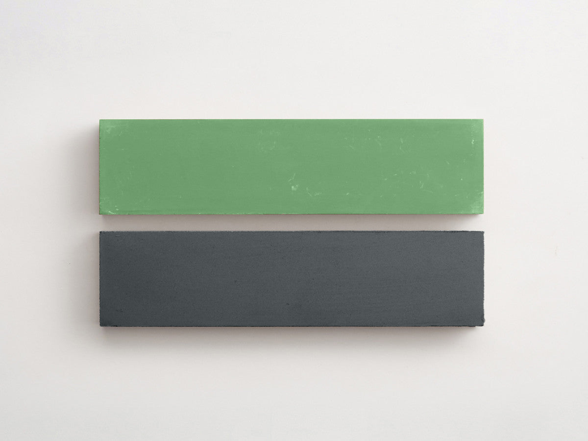 Cement Checkerboard Tile Bundle 12x3 Green, Blue.