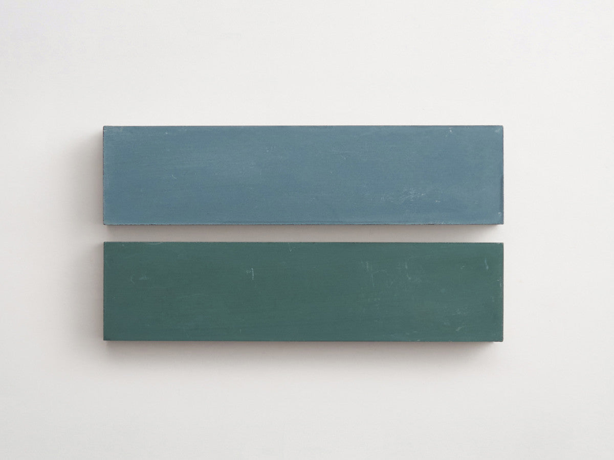 Cement Checkerboard Tile Bundle 12x3 Blue, Forest Green.