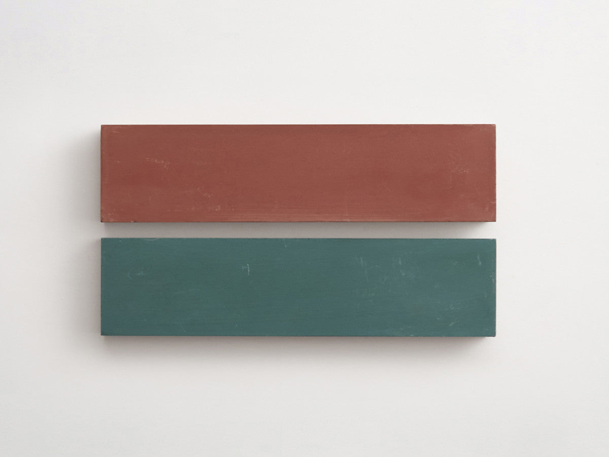 Cement Checkerboard Tile Bundle 12x3 Brown, Green.