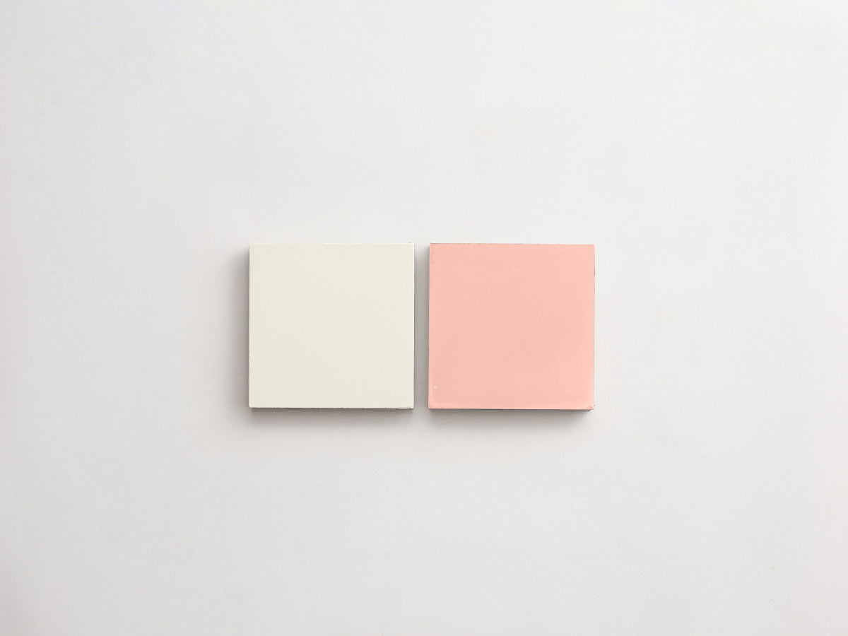 Cement Checkerboard Tile Bundle 4x4 White, Pink.
