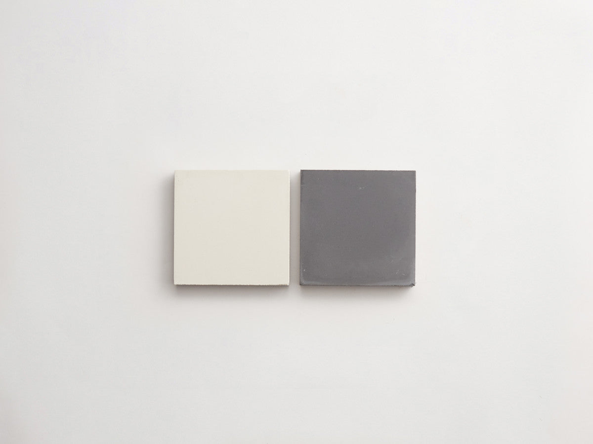 Cement Checkerboard Tile Bundle 4x4 White, Grey.