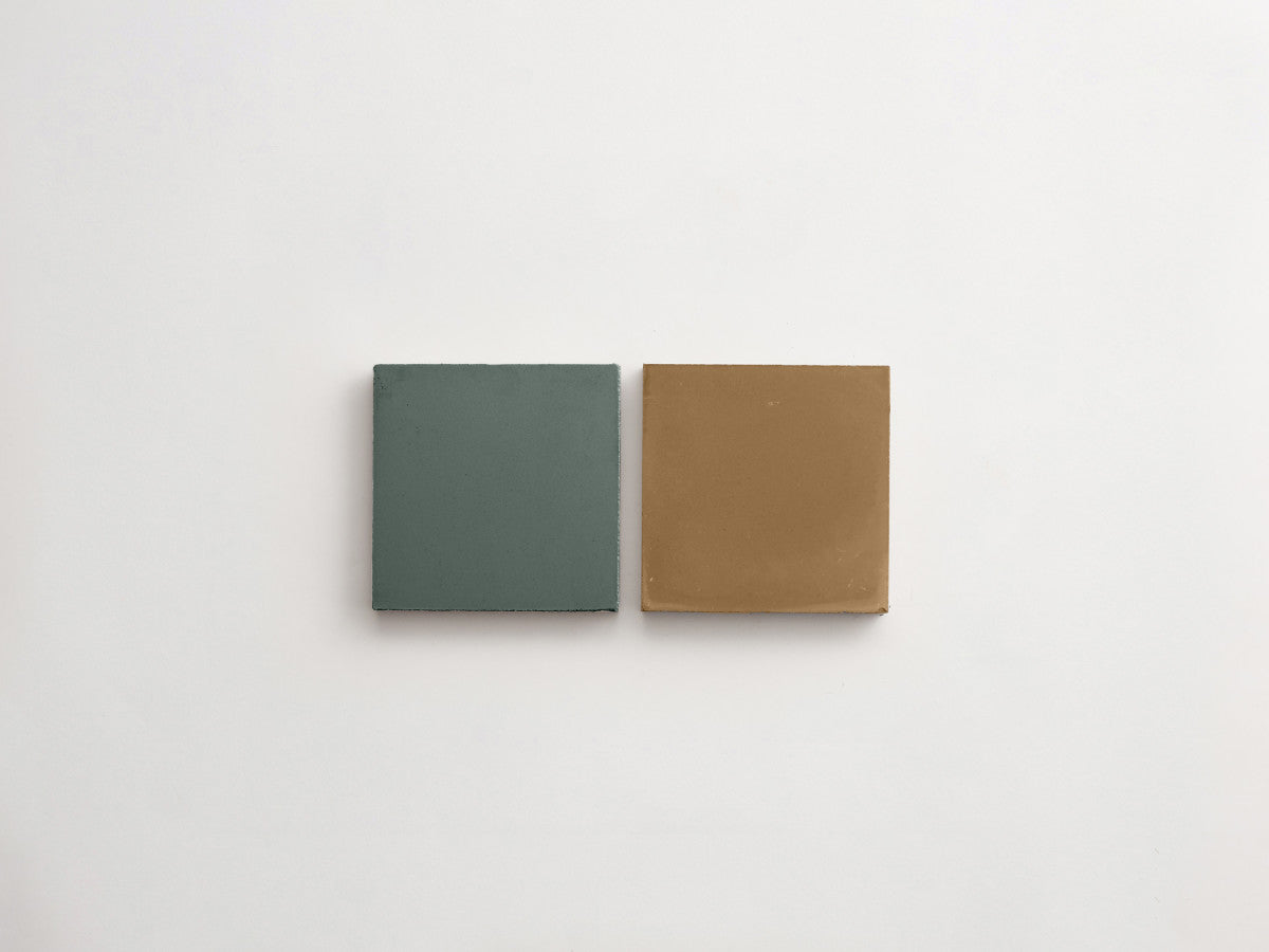 Cement Checkerboard Tile Bundle 4x4 Green, Brown.
