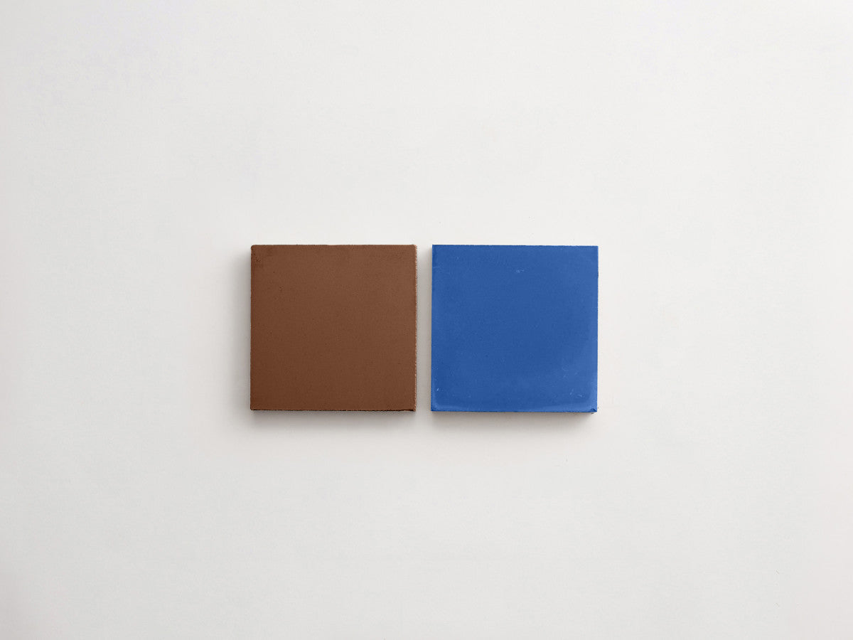 Cement Checkerboard Tile Bundle 4x4 Brown, Blue.