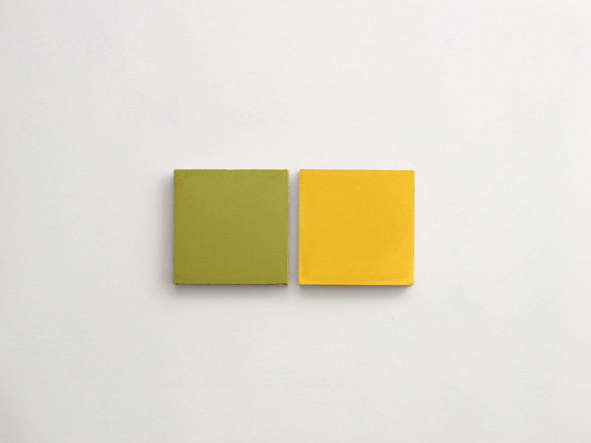 Cement Checkerboard Tile Bundle 4x4 Yellow, Green.