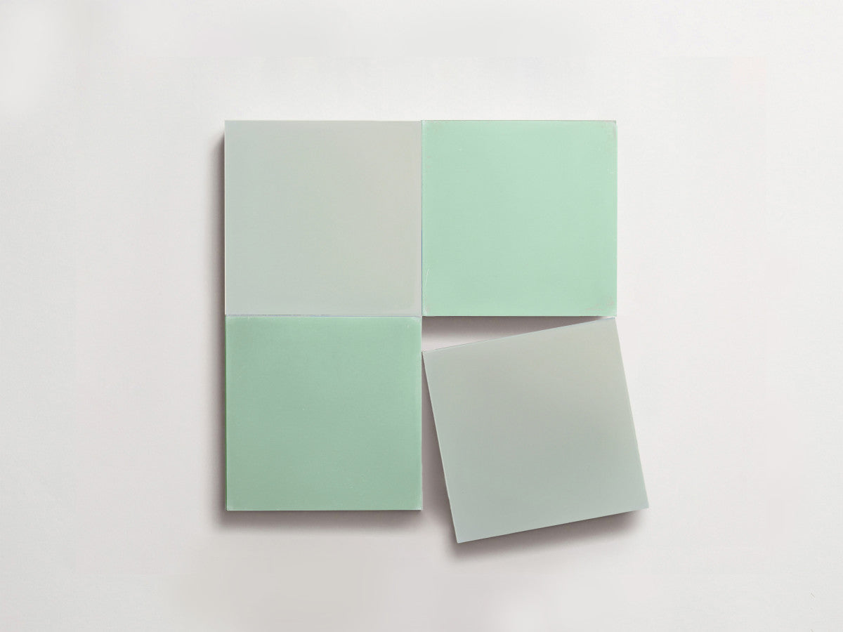 Cement Checkerboard Tile Bundle 4x4 Blue, Green.