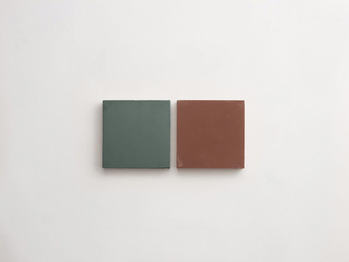 Cement Checkerboard Tile Bundle 4x4 Brown, Green.