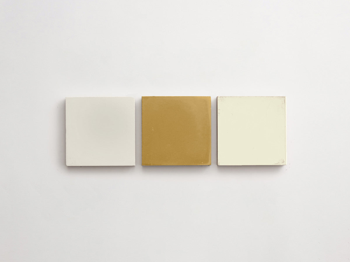 Cement Checkerboard Tile Trio 4x4 White, Yellow.