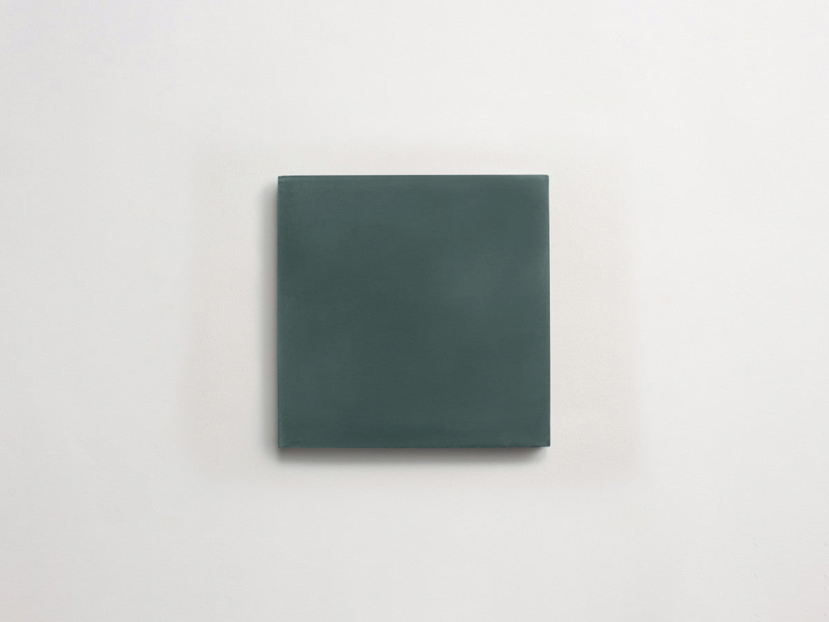 Cement tile solid colors 4x4 Square Forest Green.