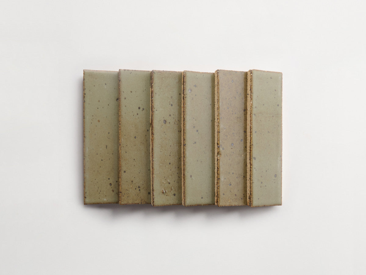 clé guild: new california | cigar | satin | salvia ~ 2½"x8"x½"