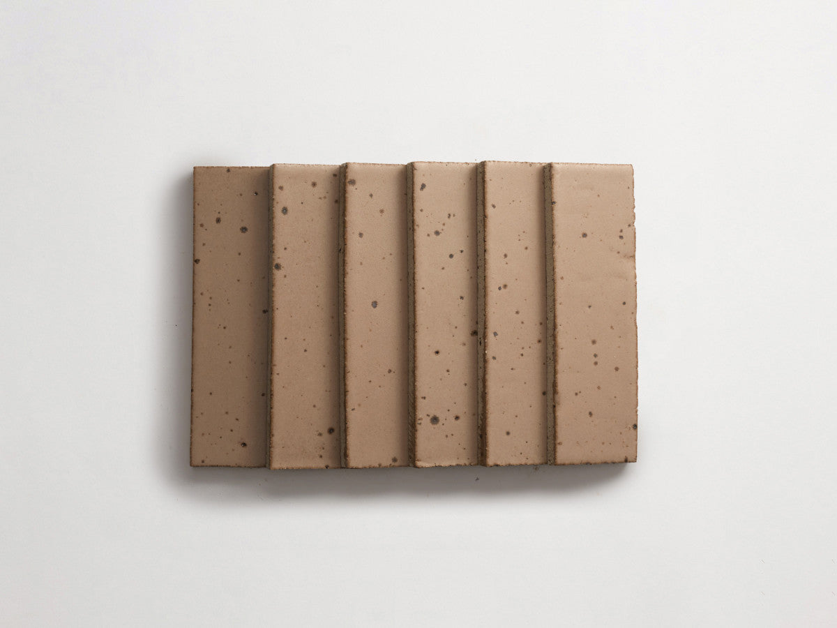 Guild thin glazed brick fisherman's flax 8 x 2.5 x 0.5.