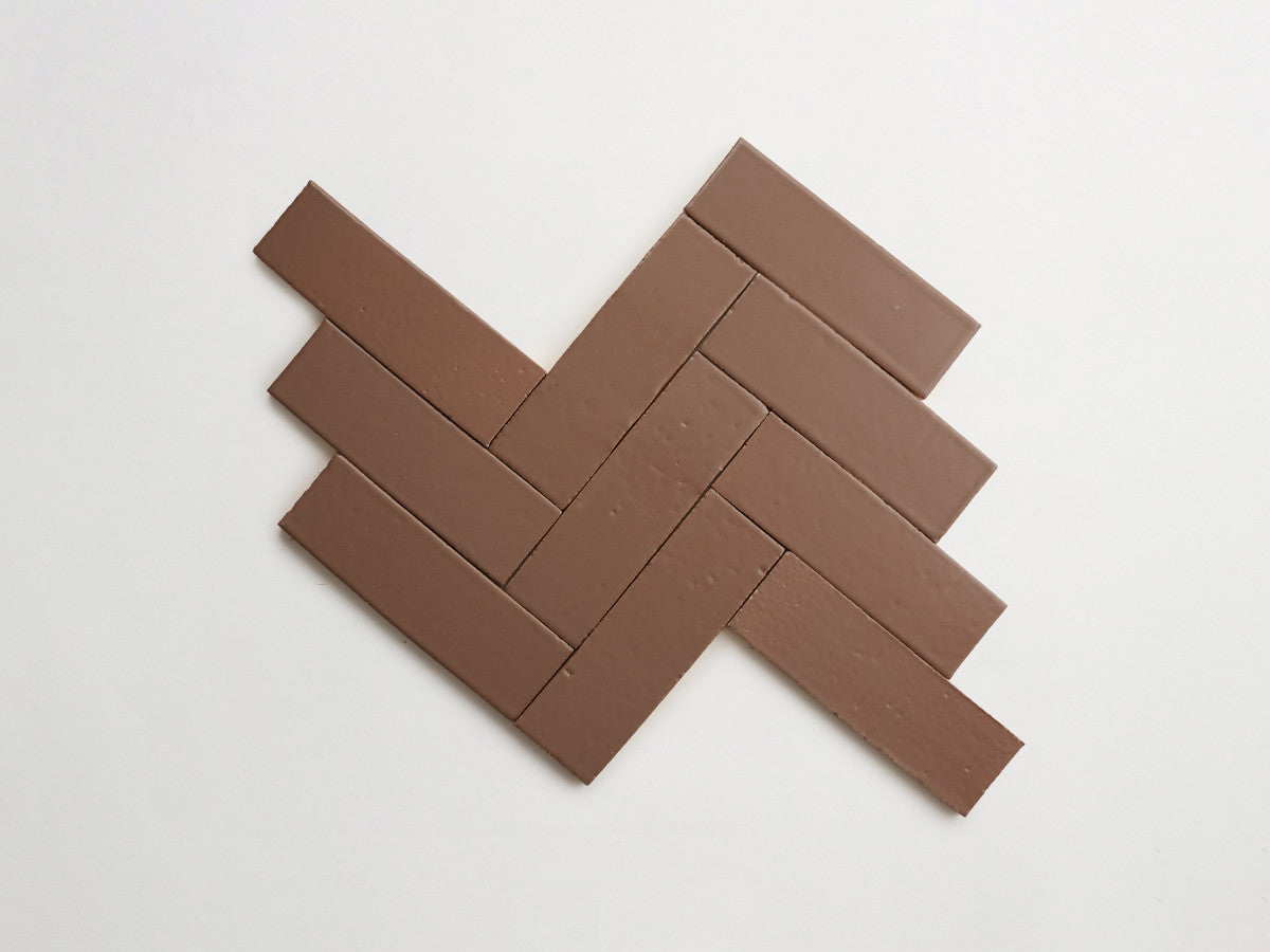 Guild thin glazed brick waxed cotton 8 x 2.5 x 0.5.