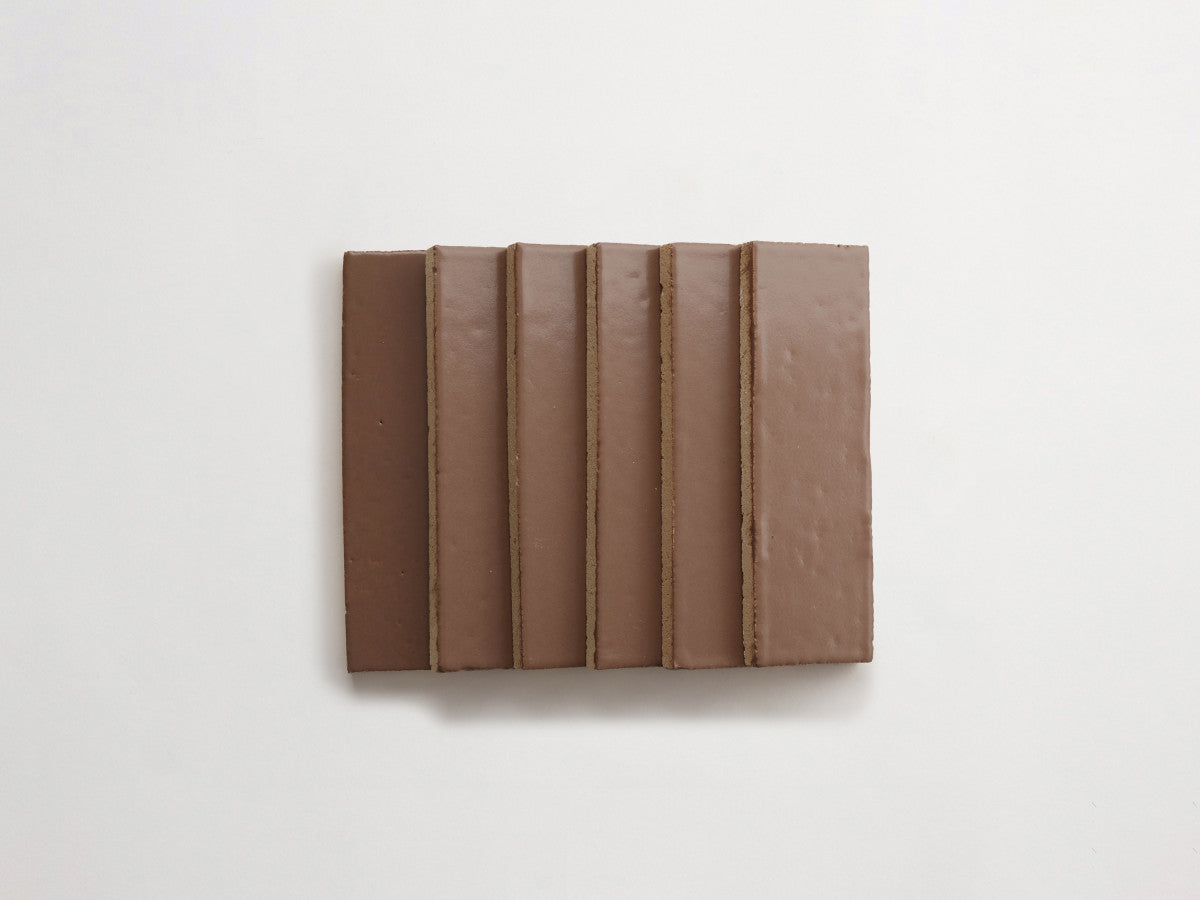 Guild thin glazed brick waxed cotton 8 x 2.5 x 0.5.