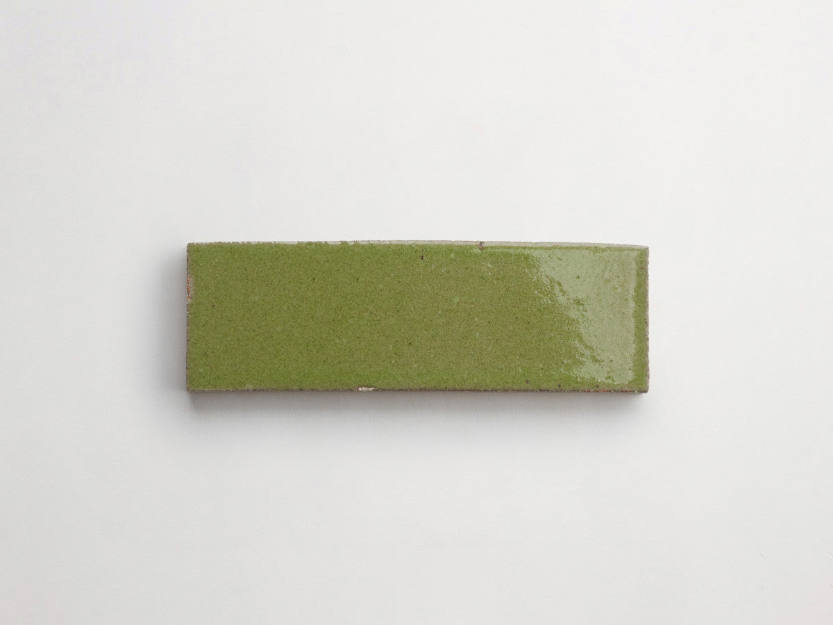 Glazed thin brick 2½x8 Catskill Clove Green guild.