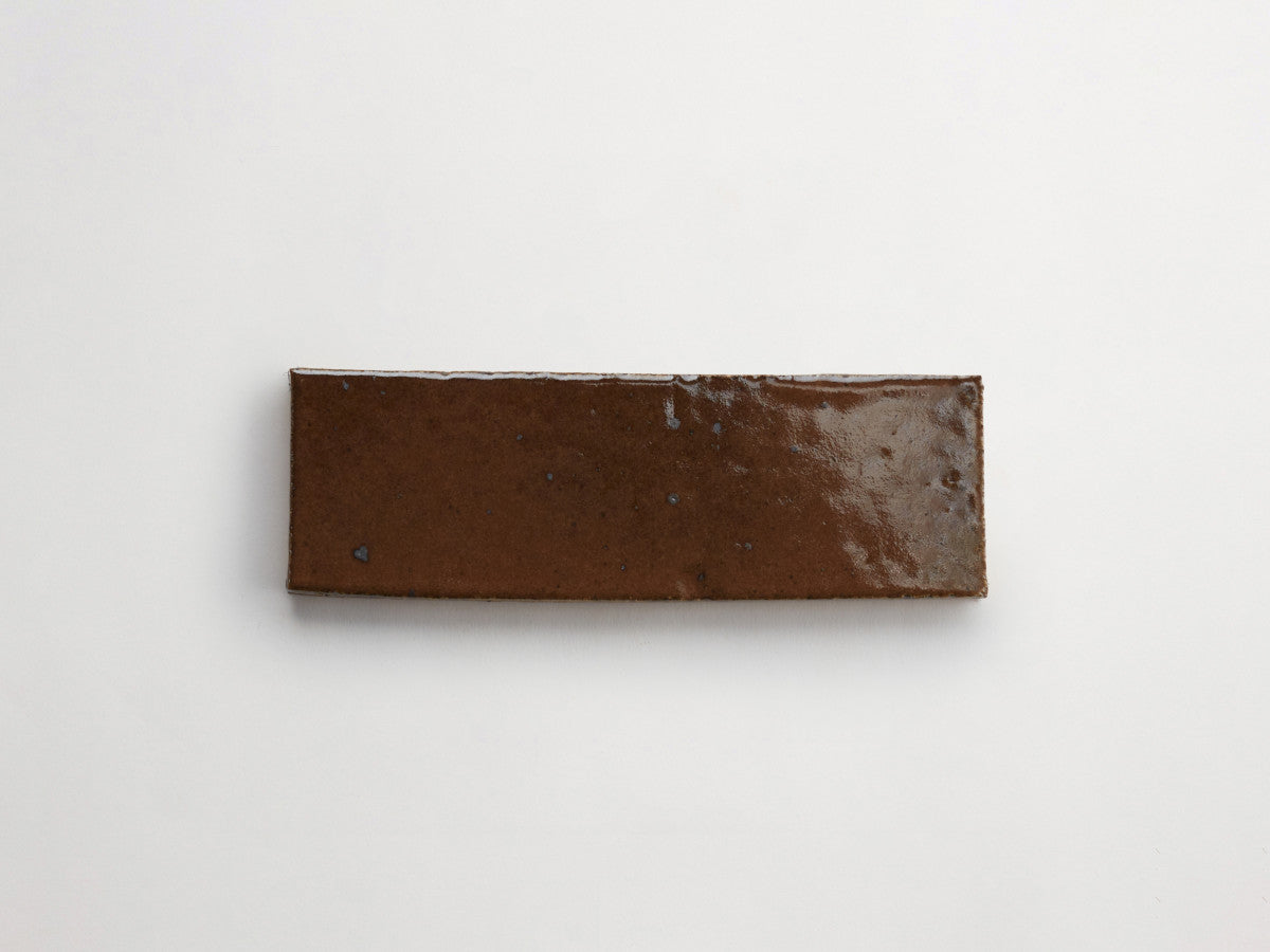 Glazed thin brick | 2½x8 | Solitary Oak | Brown | clé guild