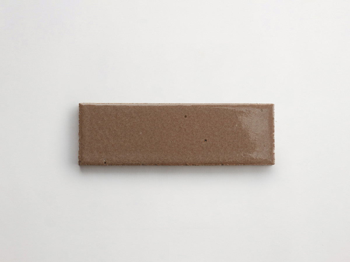 Glazed thin brick 2½x8 Olana Tan Brown guild.
