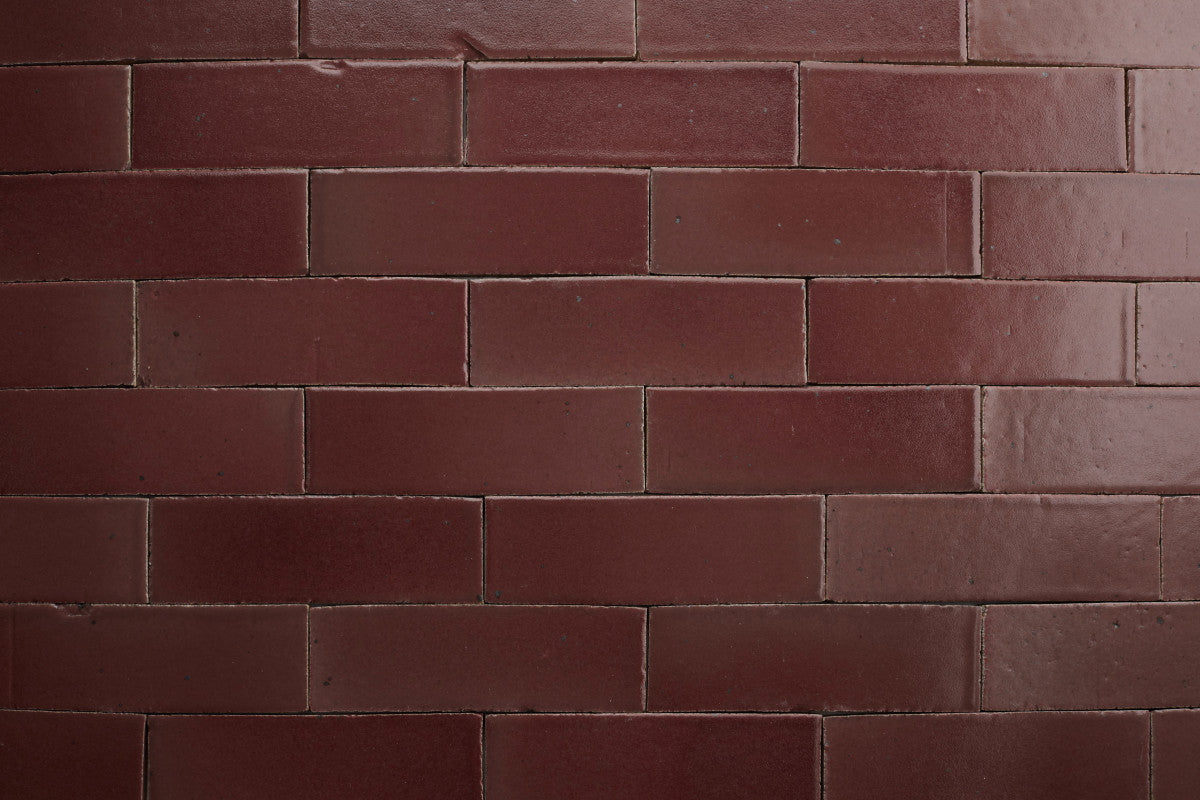 Glazed thin brick 2½x8 Dutchess Rose Pink guild.