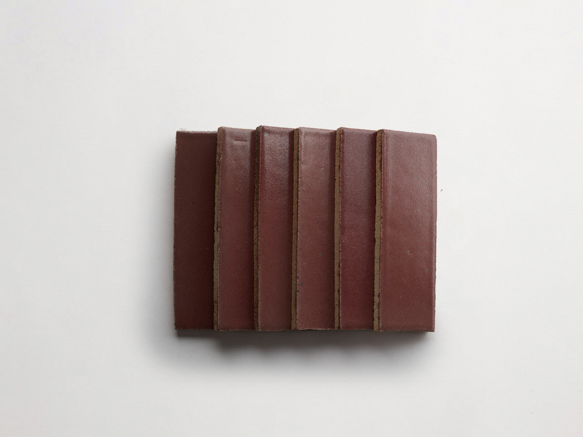 Glazed thin brick 2½x8 Dutchess Rose Pink guild.
