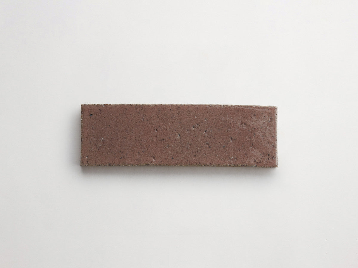 Glazed thin brick 2½x8 Rose Madder Pink guild.
