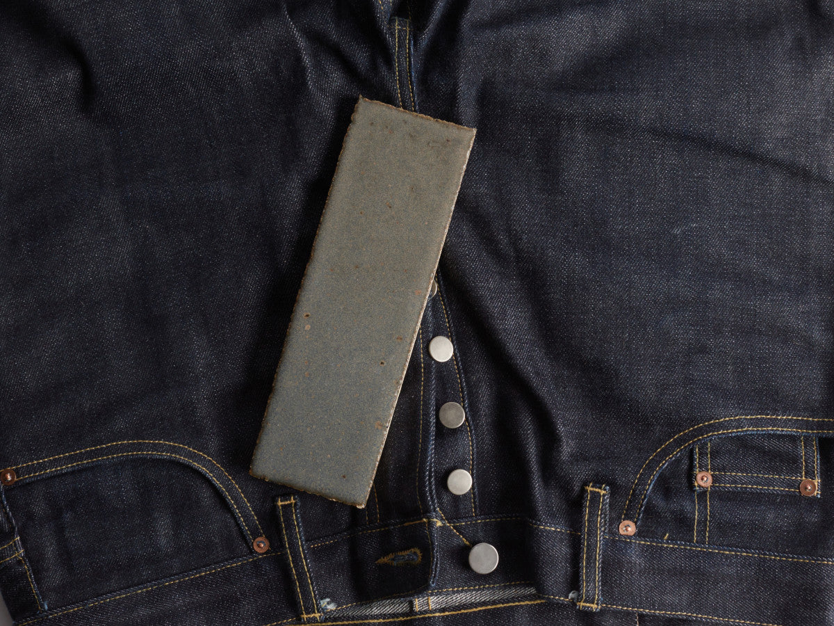 Navy blue tile 2x8 Denimcraft collection Jean Jacket.