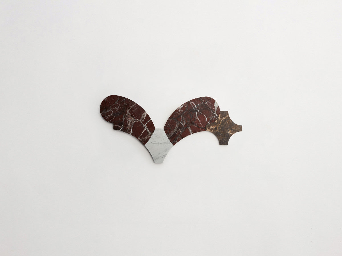 Italian Stone Mosaic Tile for Wall Cristina Celestino Red.