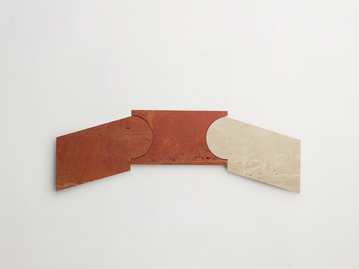 Italian Stone Mosaic Tile for Floor Cristina Celestino Red.