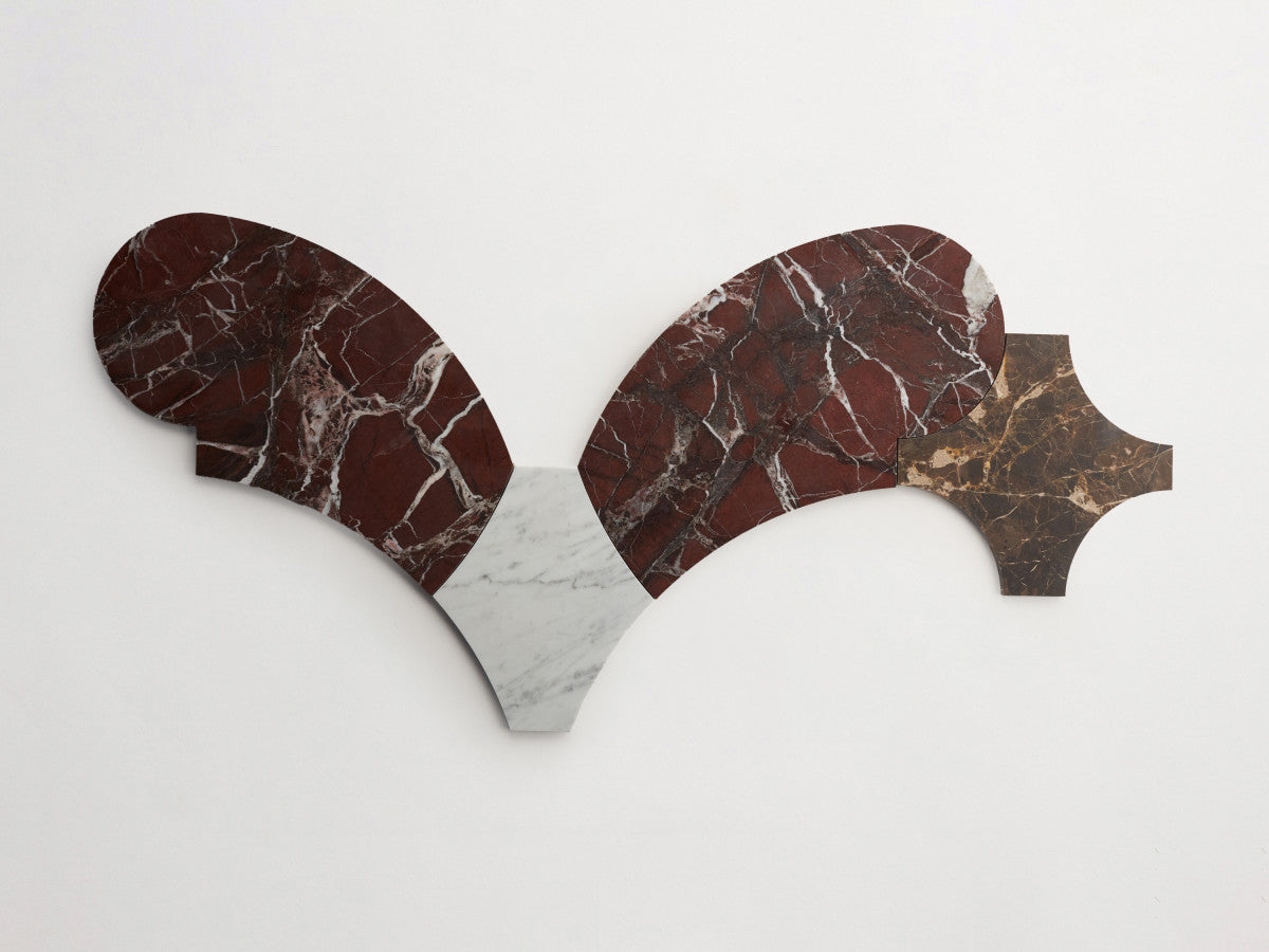 Italian Stone Mosaic Tile for Floor Cristina Celestino Red.