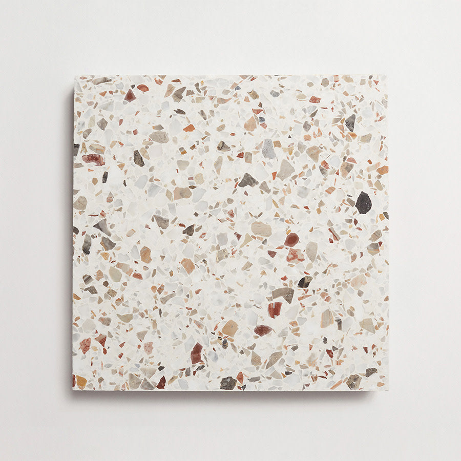 Terrazzo tile outdoor white large field tile torrone ii