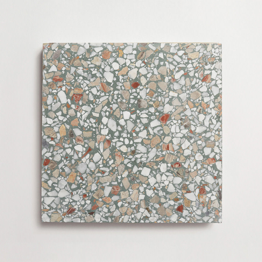 Terrazzo tile outdoor green large field tile torrone ii
