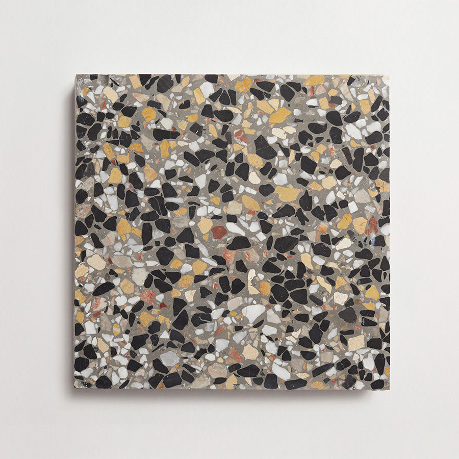 Terrazzo tile outdoor grey carbone large field tile torrone iii