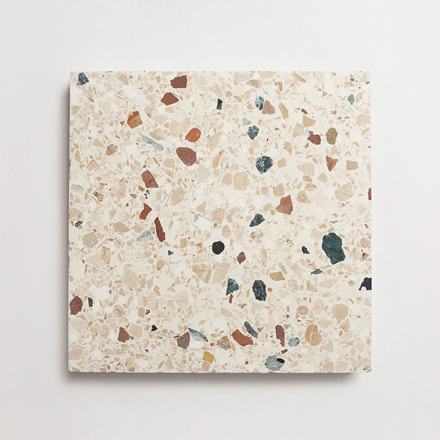 Terrazzo tile outdoor white large field tile torrone iv