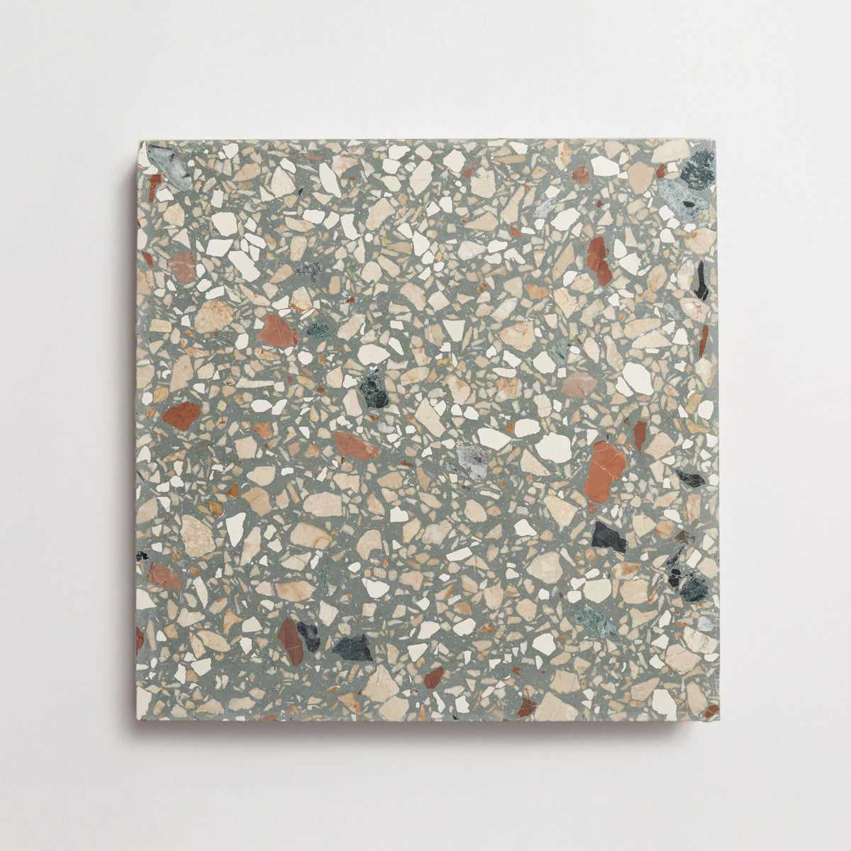 Terrazzo tile outdoor green large field tile torrone iv
