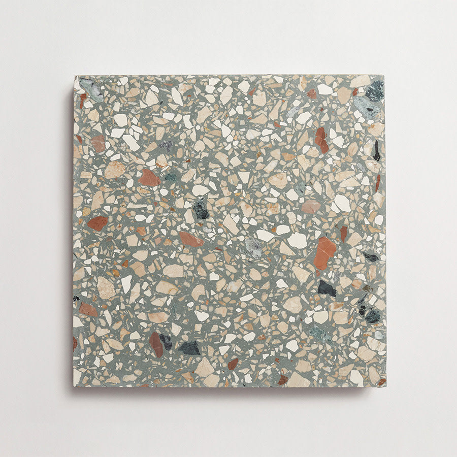 Terrazzo tile outdoor green large field tile torrone iv