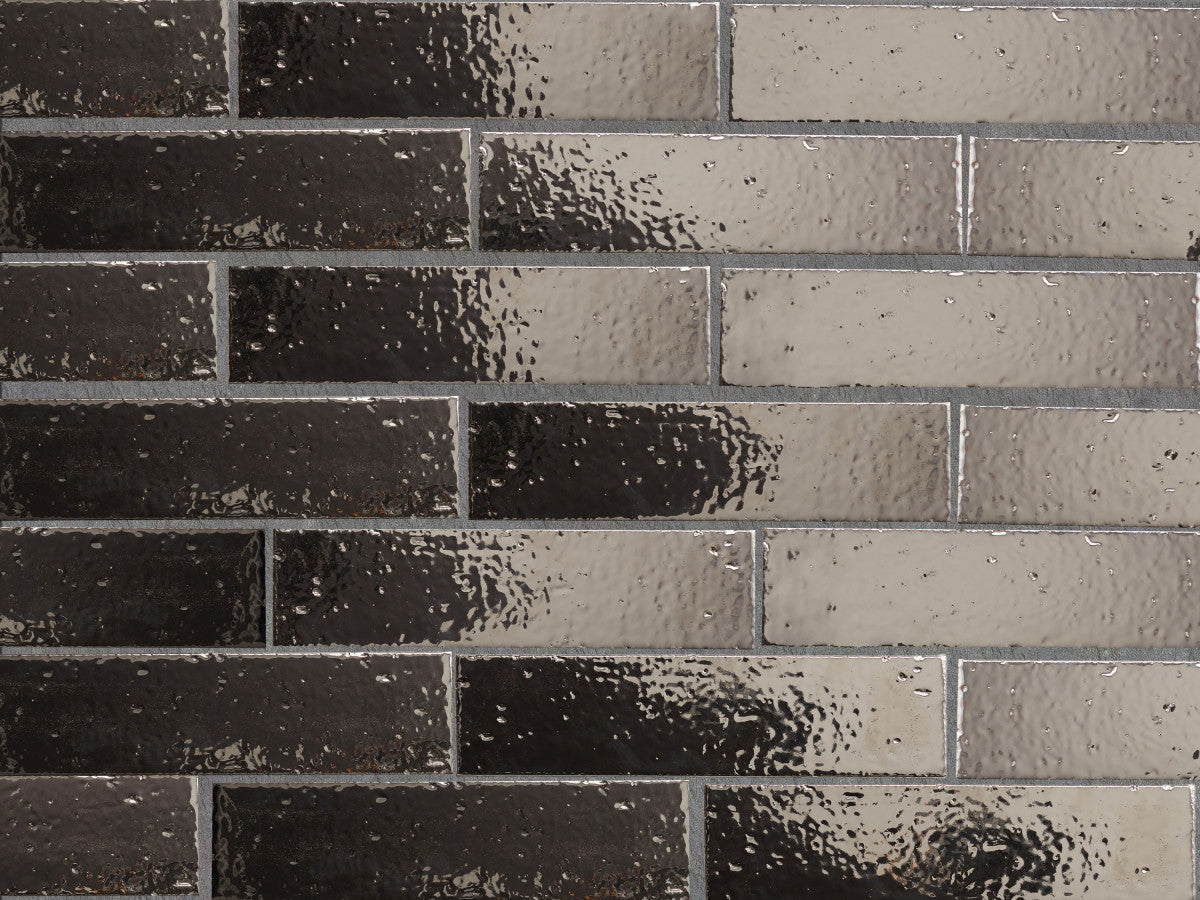 Modern farmhouse brick tile sterling gloss 9.5 x2.5.