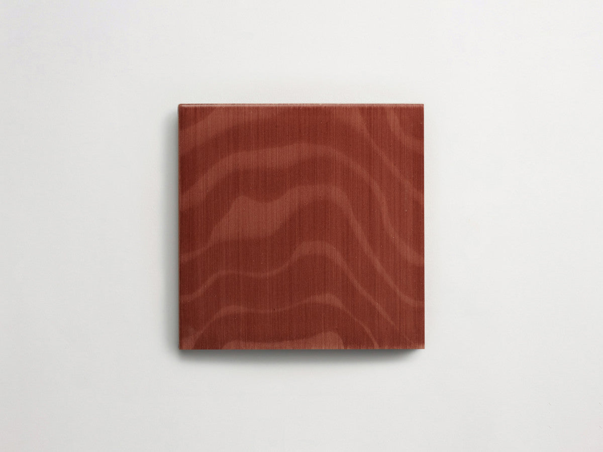Italian designer ceramic tile Brown Sand Motif.