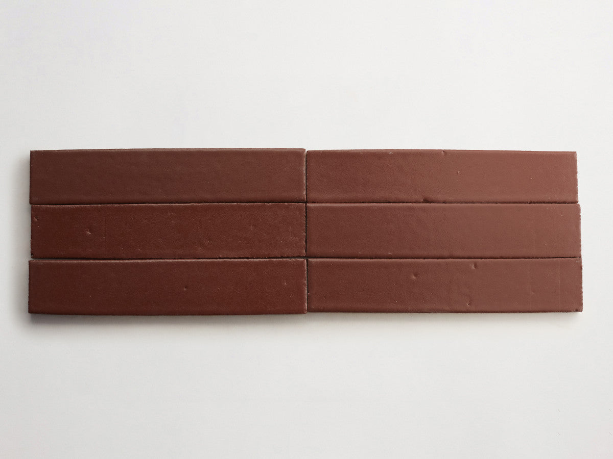 Architectural Glazed Thin Brick 12 x 2½ Balsa Brown.