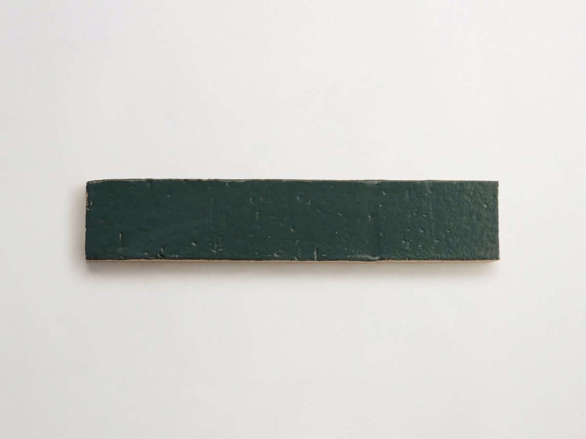 Architectural Glazed Thin Brick 12 x 2½ Felted Green.