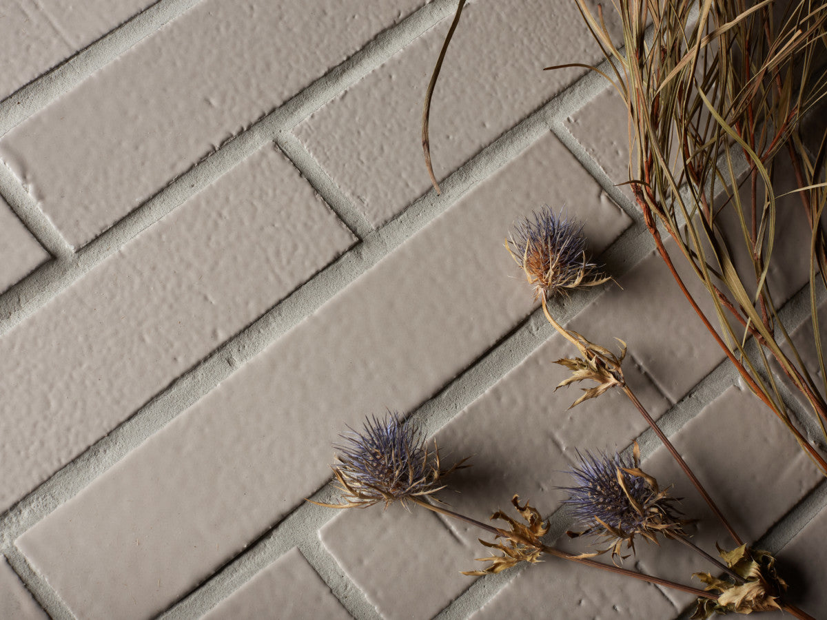 Architectural Glazed Thin Brick 12 x 2½ Overlay Natural.