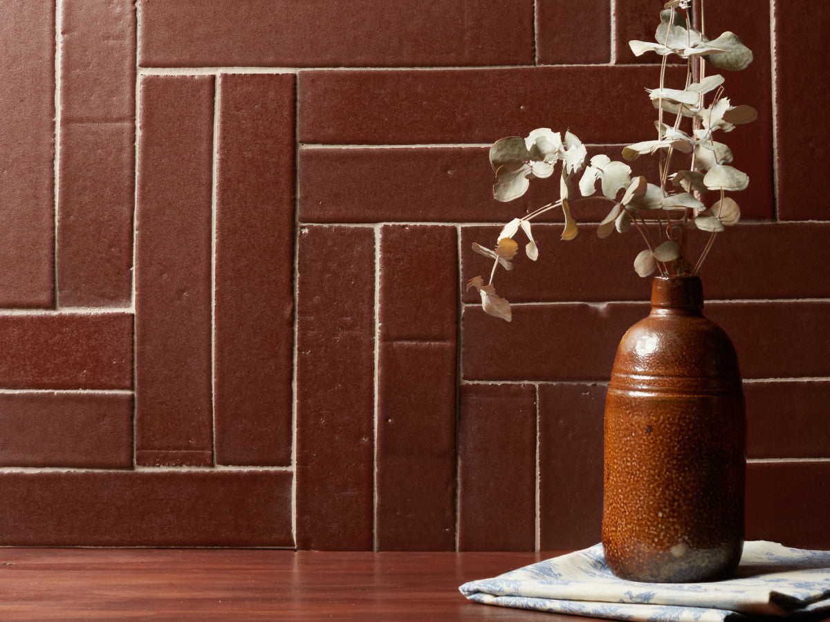 Architectural Glazed Thin Brick 12 x 2½ Balsa Brown.