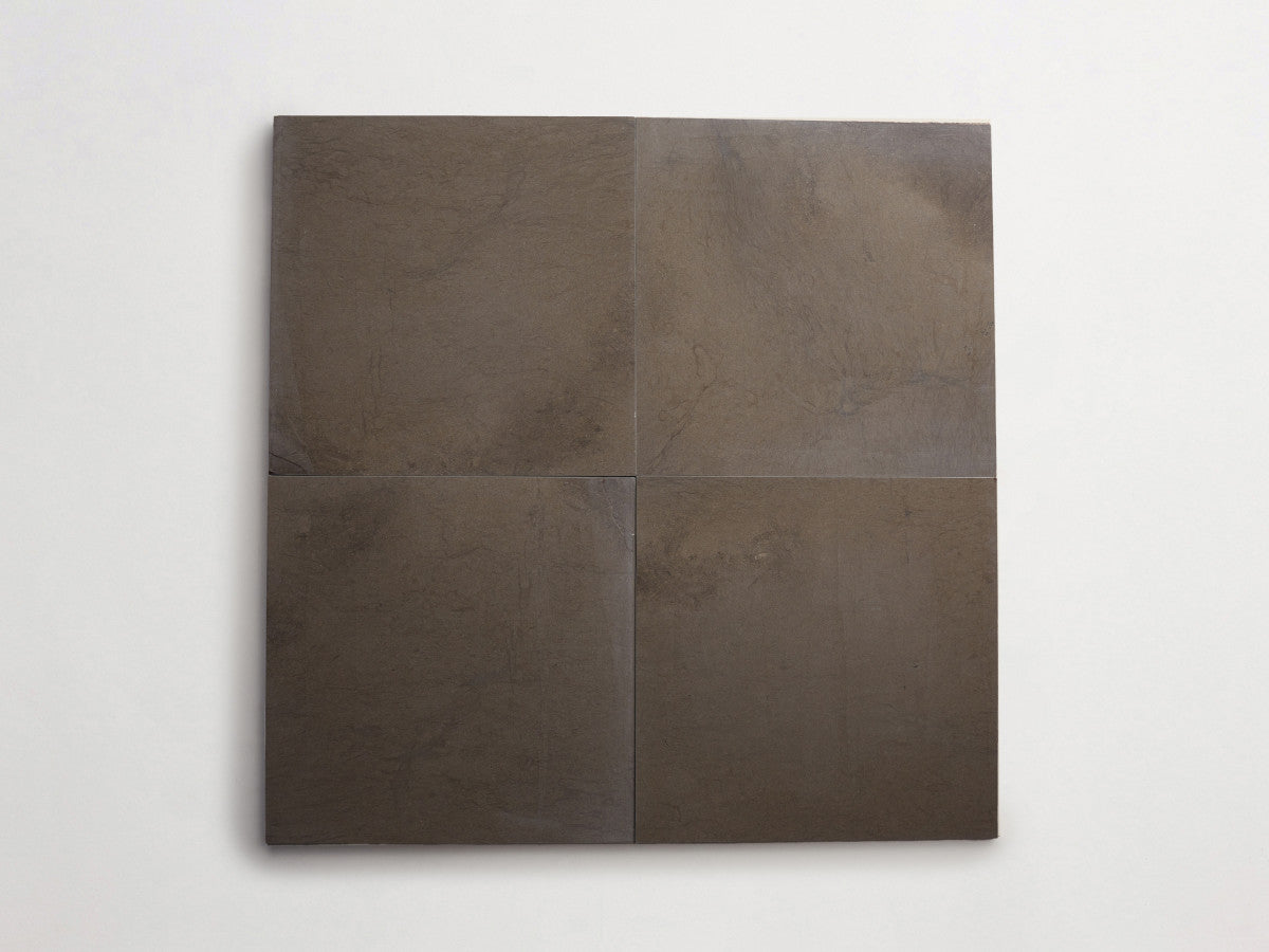 Lapidary stone tile 12 in. square Cashmere Grey Honed.