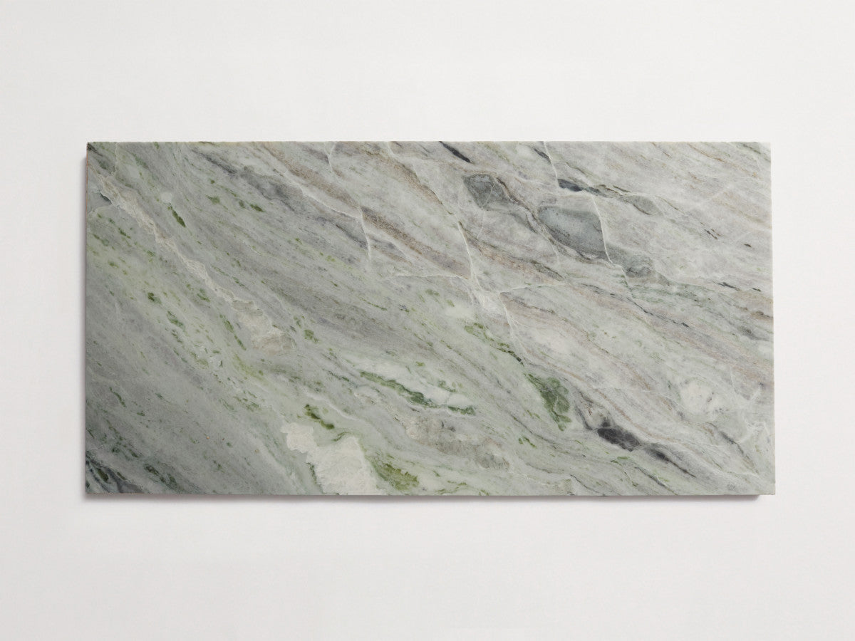 Lapidary stone tile 24 x 12 Jade Green Honed.