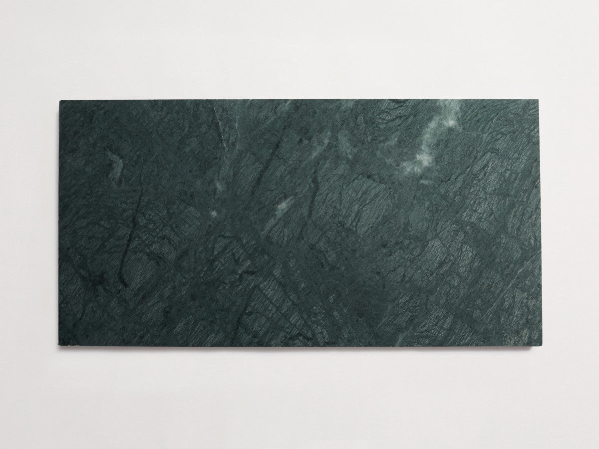 Lapidary stone tile 24 x 12 Marble Green Honed.