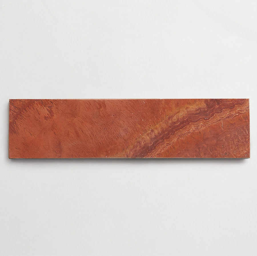 Outdoor tile red travertine lapidary honed blade