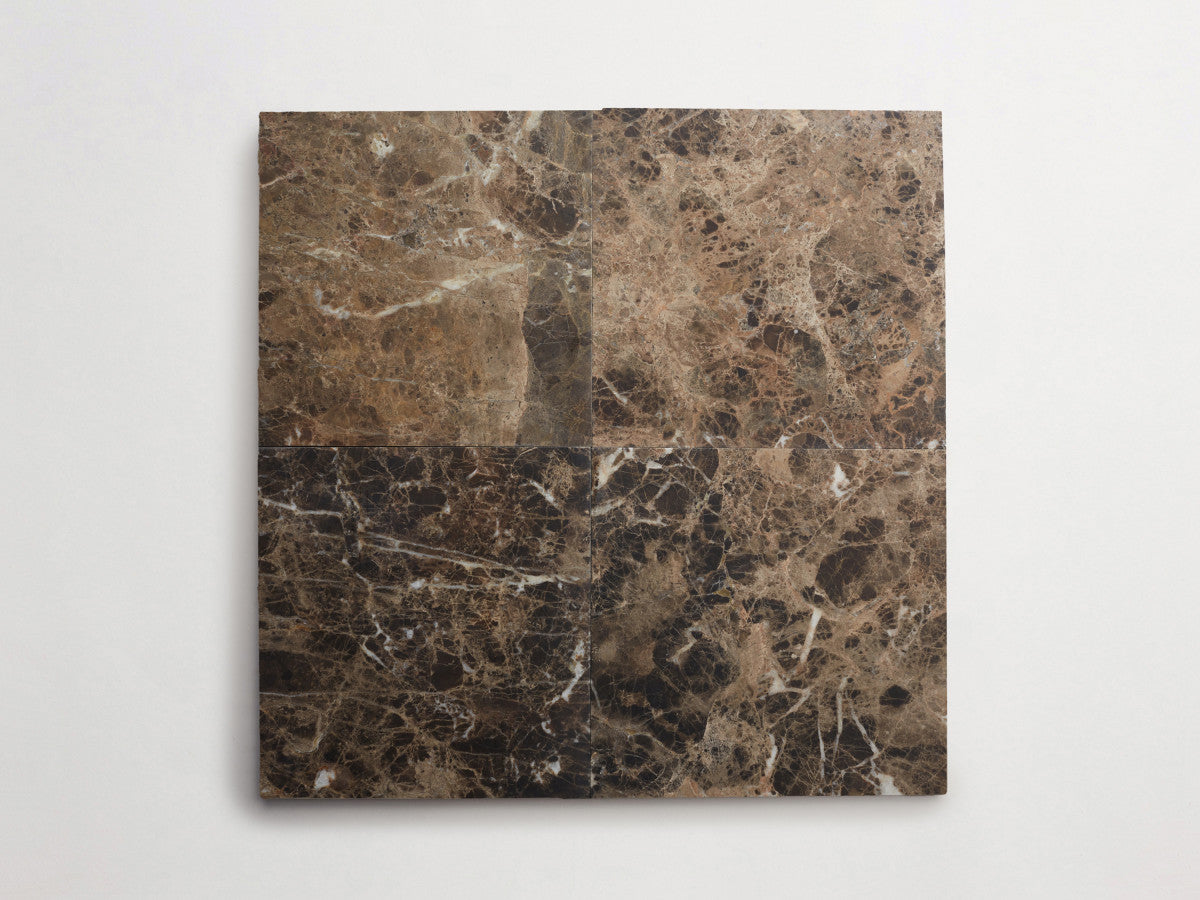 Lapidary stone tile 12 in. square Brown Honed.